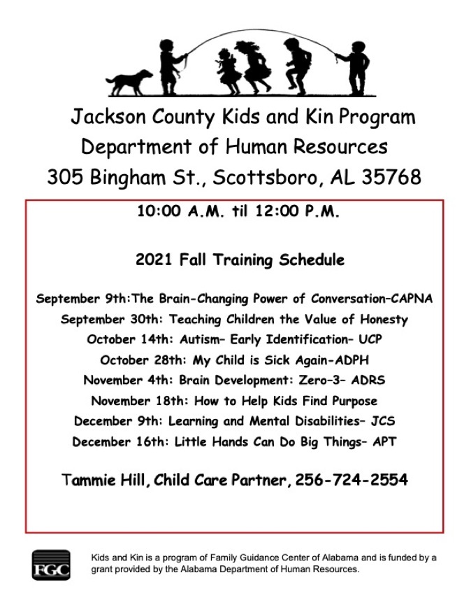 Jackson County Trainings Fall 2021